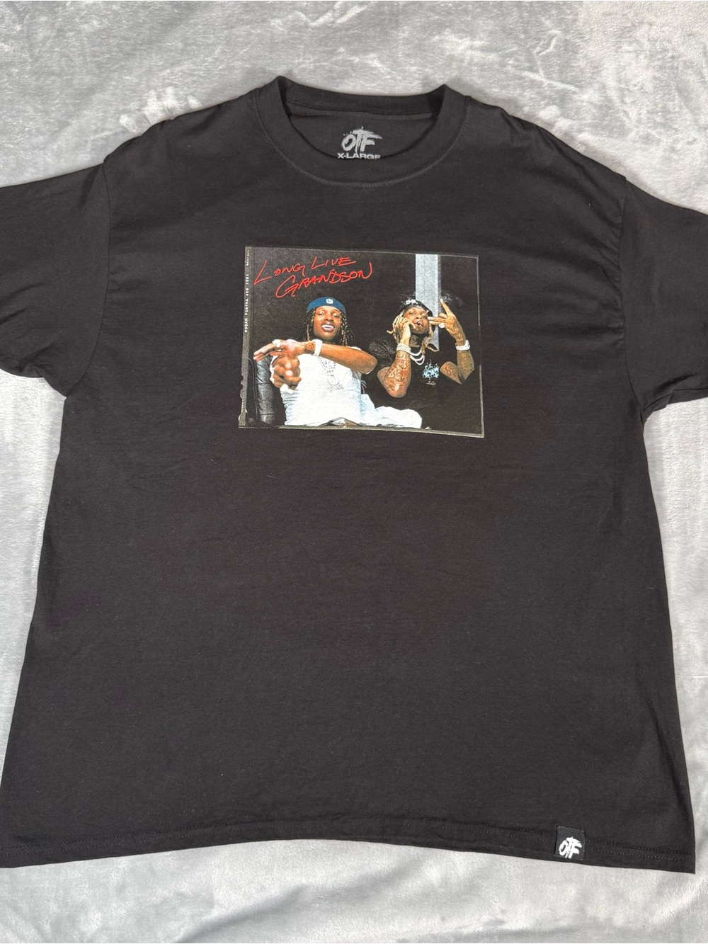 Lil Durk OTF The Voice T Shirt Mens XL Slim King Von Trap Music Black